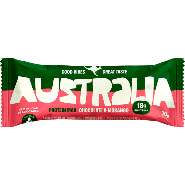 Barra Protein Max Morango & Chocolate Australia – 70g