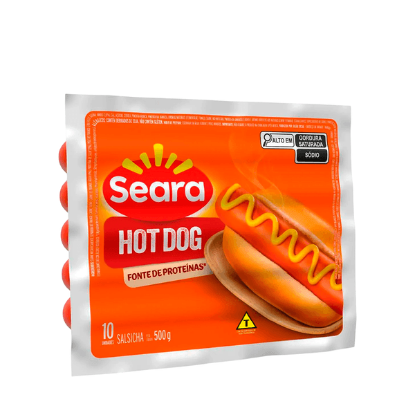 Salsicha Hot Dog Tradicional Seara - 500g