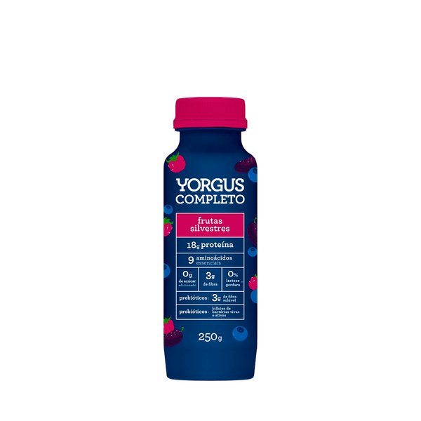 Iogurte Completo Sem Lactose Frutas Vermelhas Yorgus - 250g