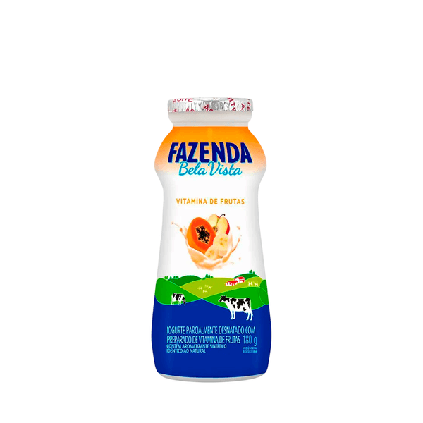 Iogurte Líquido Vitamina de Frutas Fazenda Bela Vista - 180g