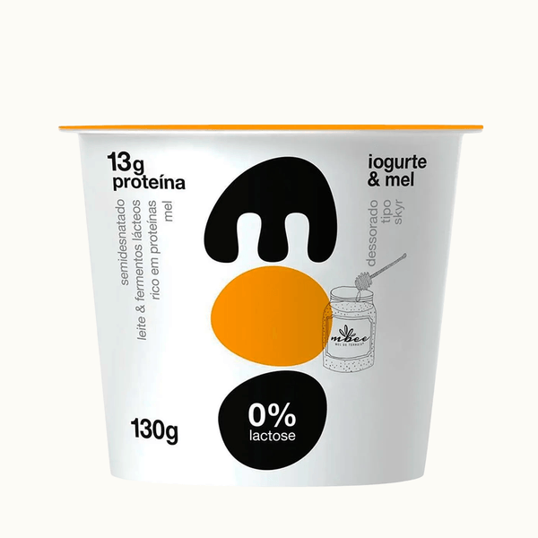 Iogurte Natural e Mel Sem Lactose Moo - 130g