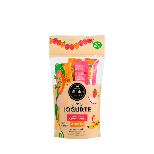 Stick Iogurte Morango Vitamina Atilatte - 448g