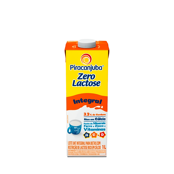 Leite Integral Sem Lactose Piracanjuba - 1L