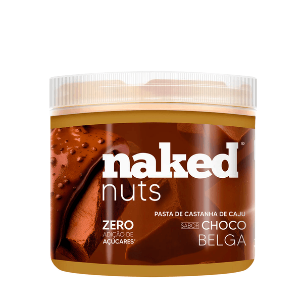 Pasta de Castanha de Caju Sabor Chocolate Belga Sem Açúcar Naked Nuts 300g