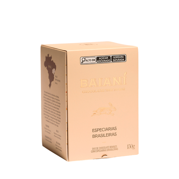 Ovo Chocolate Branco Especiarias Baianí – 150g