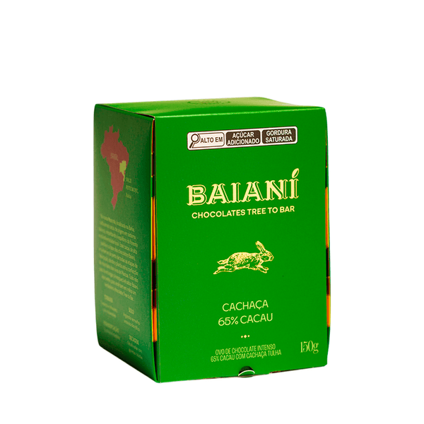 Ovo de Páscoa 65% Cachaça Baianí – 150g