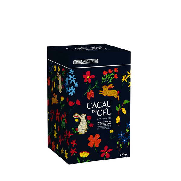 Ovo Chocolate 70% Avelã Pistache Cacau do Céu - 350g