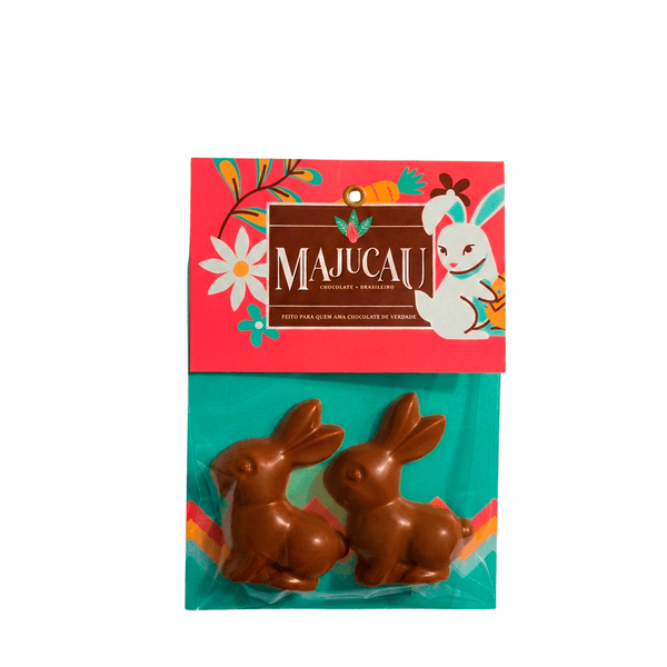 Coelhinhos Chocolate Vegano 50% Aveia Majucau – 30g