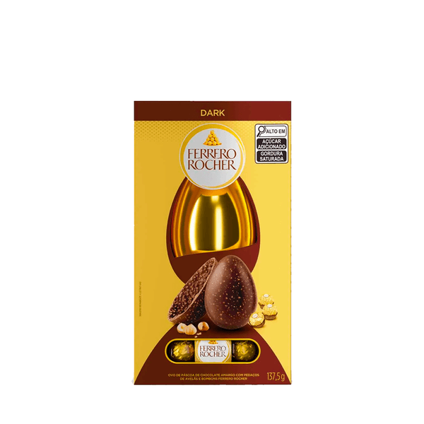 Ovo de Chocolate Dark Ferrero Rocher – 137,5g