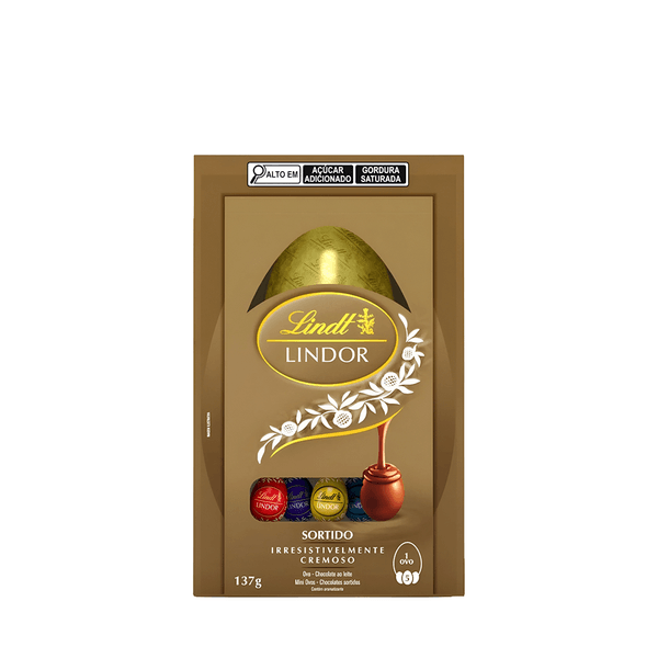 Ovo de Páscoa Lindor Sortido Lindt – 137g