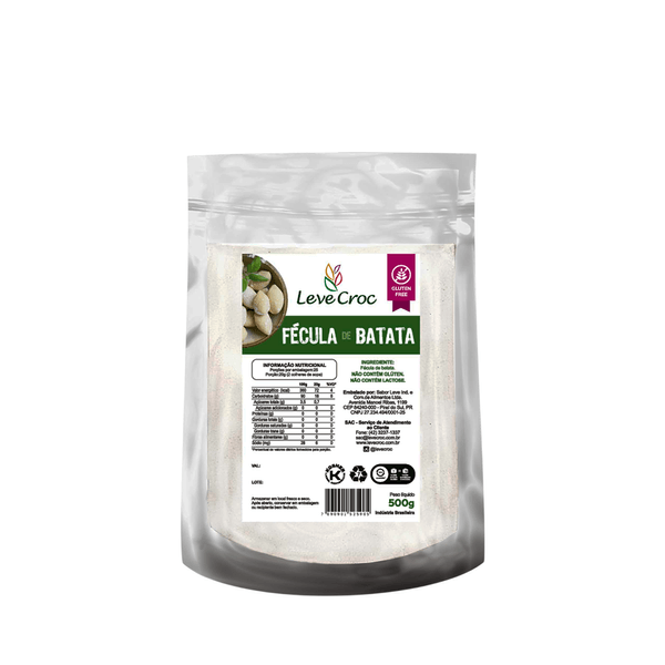 Fécula de Batata Sem Glúten Leve Crock – 500g