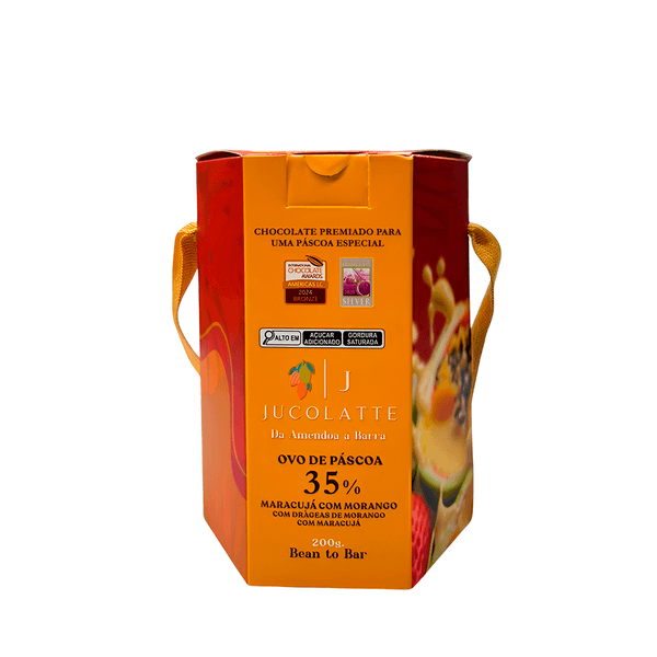 Ovo de Chocolate 35% Maracujá Morango Jucolatte – 200g