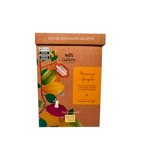 Ovo de Chocolate Maracujá e Gengibre Galette Chocolates – 350g