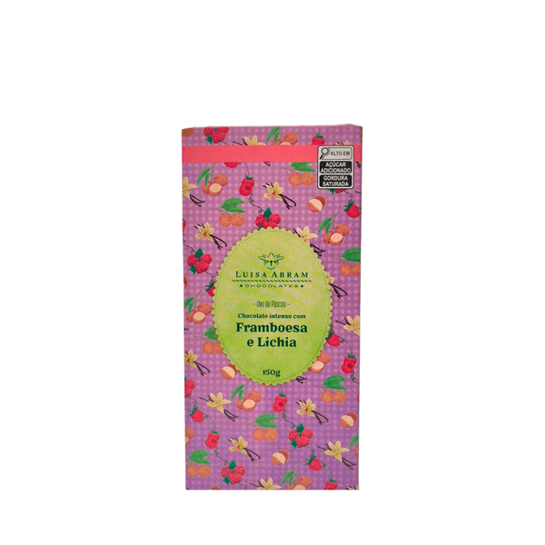 Ovo Chocolate 70% Framboesa Lichia Luisa Abram - 150g