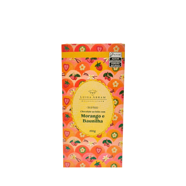 Ovo Chocolate Morango e Baunilha Luisa Abram - 150g
