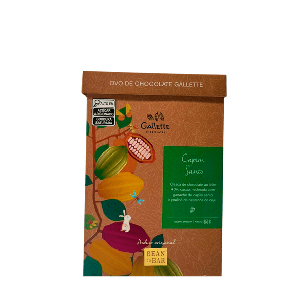 Ovo de Chocolate Capim Santo Gallette - 350g