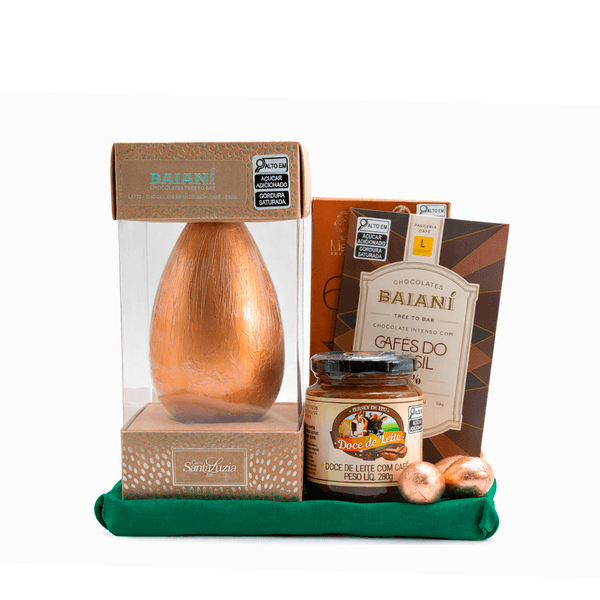 Presente de Páscoa Ovo de Páscoa e Chocolates de Café – 5 Itens