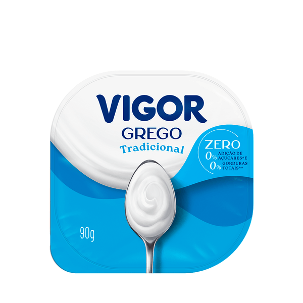 Iogurte Grego Tradicional Zero Vigor - 90g
