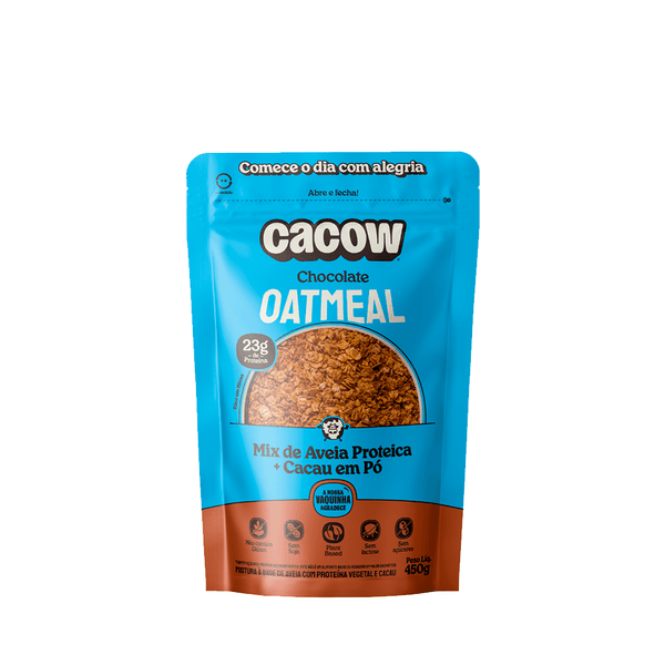 Mix de Aveia Proteica com Cacau em Pó Cacow – 450g