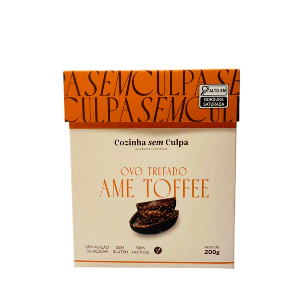 Ovo Chocolate Ame Toffee Sem Açúcar Cozinha Sem Culpa - 200g