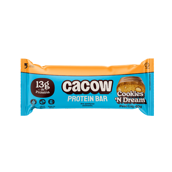 Barrinha de Proteína Cookies'n Dream Cacow – 40g
