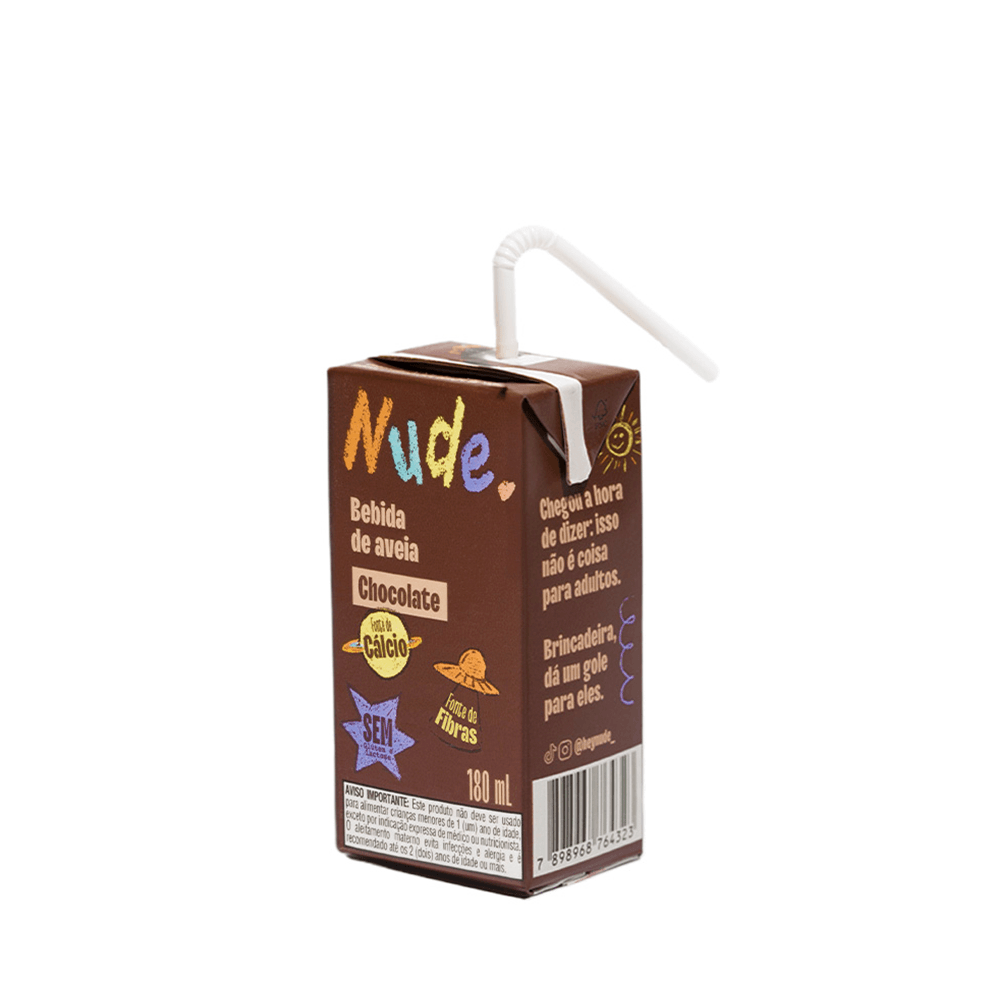 Bebida de Aveia Nudinho Chocolate Nude – 180ml