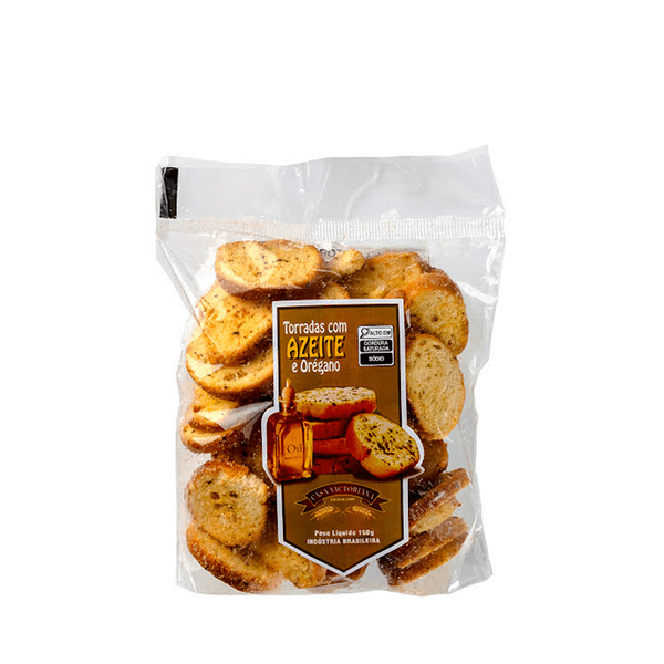 Torrada com Azeite e Orégano Casa Victoriana - 150g