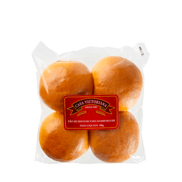 Pão de Brioche para Hambúrguer Casa Victoriana – 200g