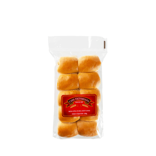 Mini Pãozinhos para Hot Dog Casa Victoriana – 250g