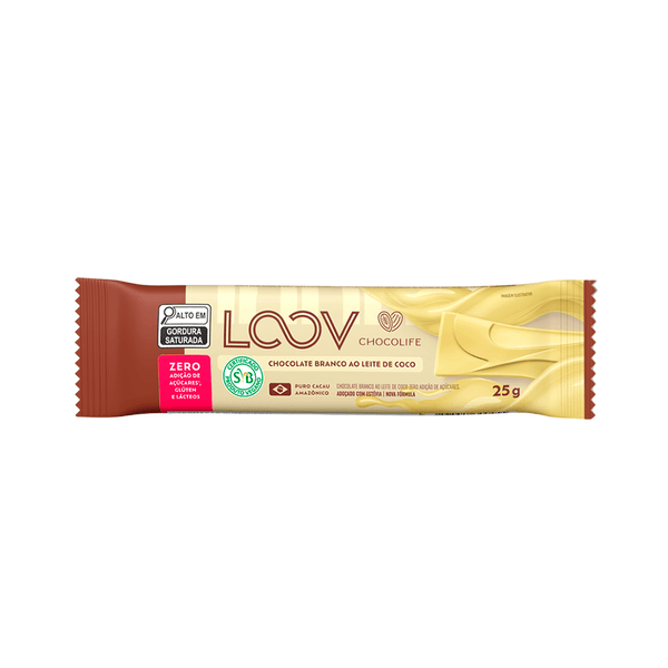 Chocolate Branco ao Leite de Coco Chocolife - 25g