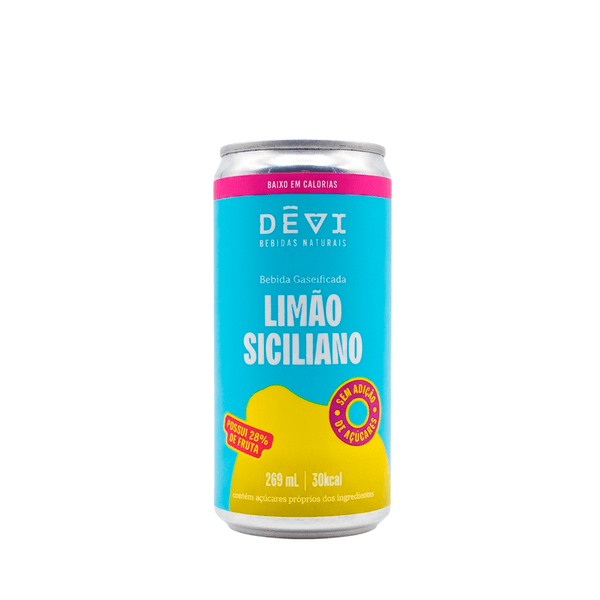 Refrigerante sem Açúcar Limão Siciliano Dêvi - 269ml