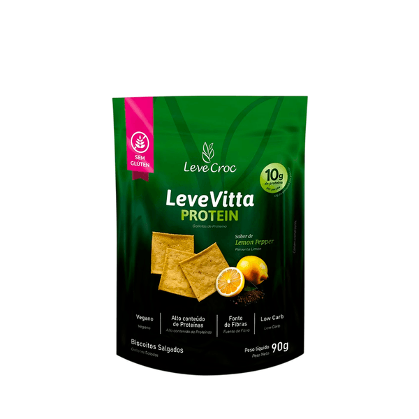 Biscoito Protein Lemon Pepper Leve Croc - 90g