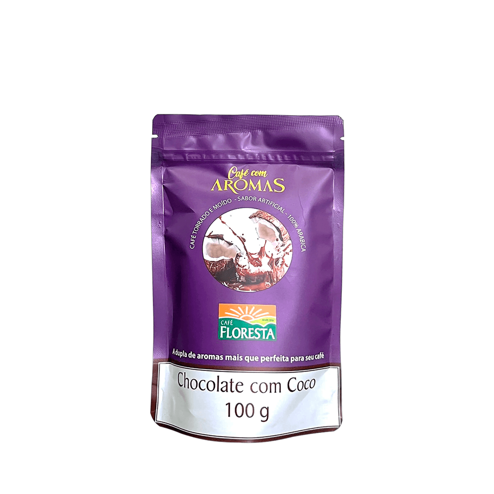 Café Moído Aroma Chocolate com Coco Floresta - 100g