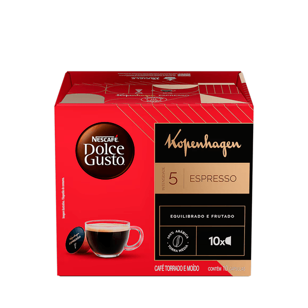 Café Nescafé Dolce Gusto Espresso Kopenhagen Nestlé - 60g