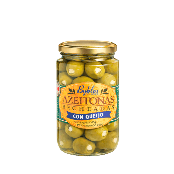 Azeitonas Verdes Recheadas com Queijo Byblos – 325g
