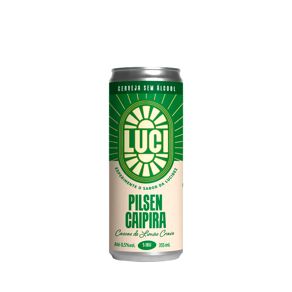 Cerveja Sem Álcool Pilsen Caipira Luci - 355ml