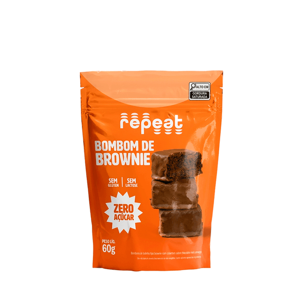Bombom Brownie Meio Amargo Repeat - 60g