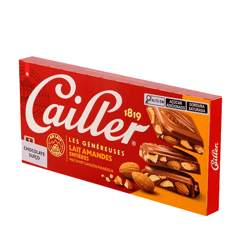 Chocolate Suíço au Lait com Avelãs Inteiras Cailler – 200g