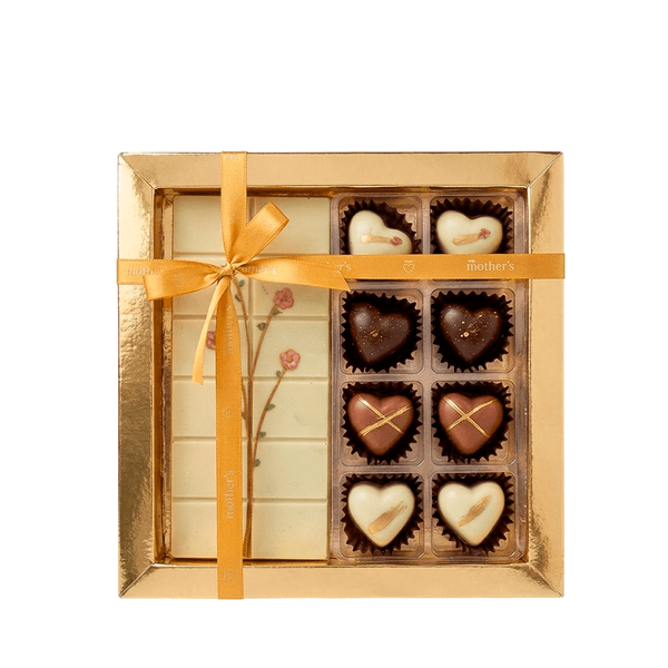 Caixa Bombons Recheados e Tablete Recheio de Pistache Mother's – 190g