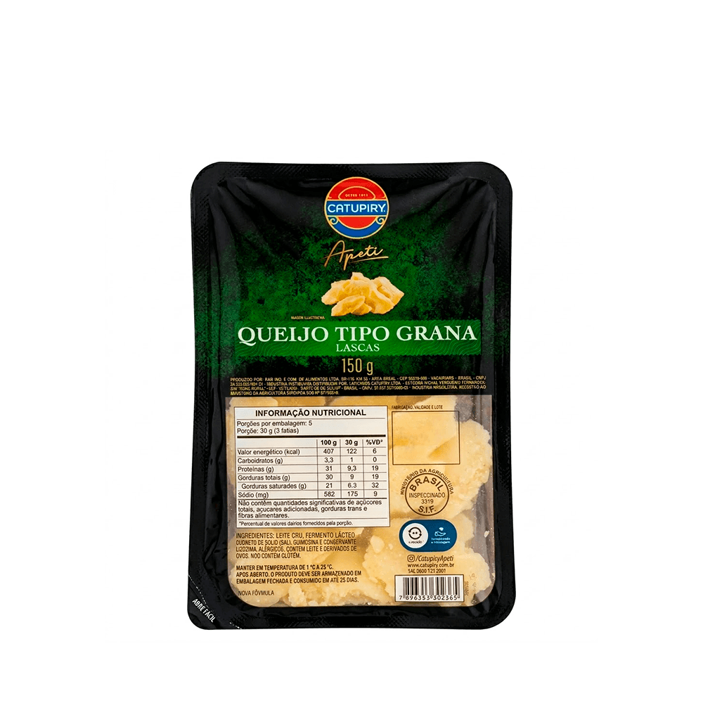 Queijo Tipo Grana em Lascas Apeti Catupiry – 150g