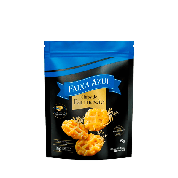Chips de Parmesão Faixa Azul – 35g