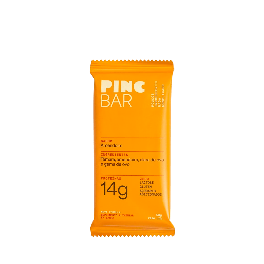 Barra de proteína Sabor Amendoim Pinc Bar – 50g