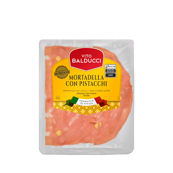 Mortadela com Pistache Fatiada Vito Balducci – 100g