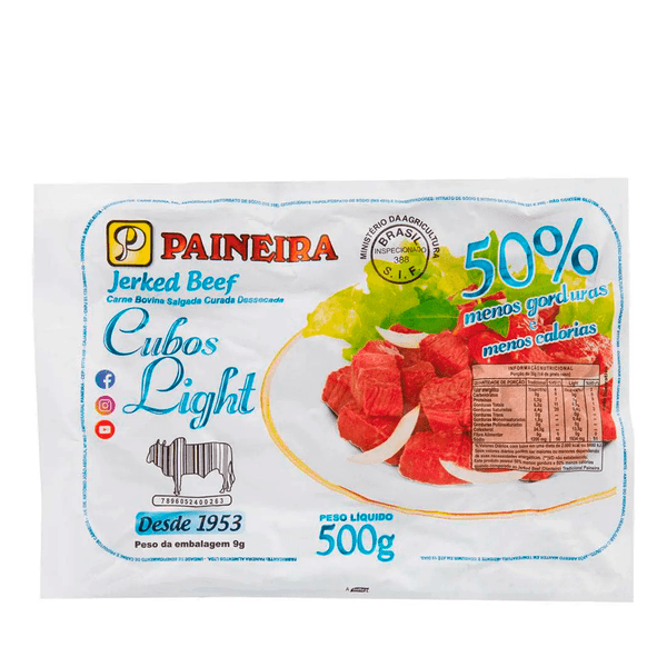 Carne Seca em Cubos Light Paineira – 500g