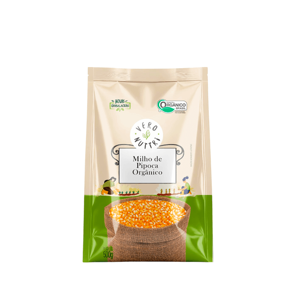 Milho para Pipoca Orgânico Vero Nuttri – 500g