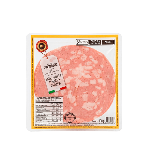 Mortadela Italiana Fatiada Giovanni Ceratti – 100g