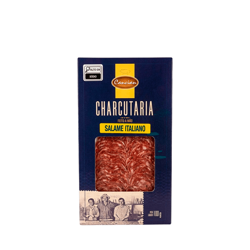 Salame Tipo Italiano Fatiado Cancian – 100g