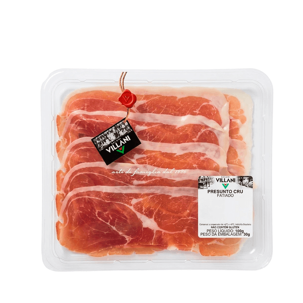 Presunto Cru Fatiado Villani – 100g