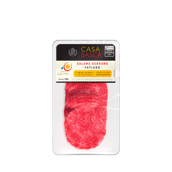 Salame Serrano Fatiado Casa Basca – 100g