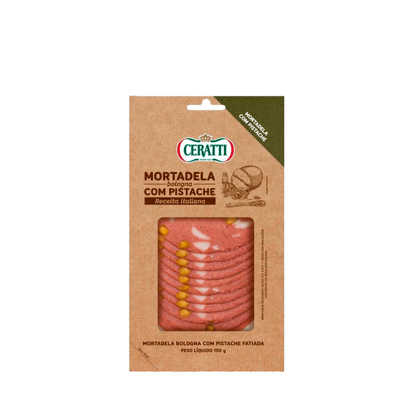 Mortadela Bologna com Pistache Fatiada Ceratti – 150g